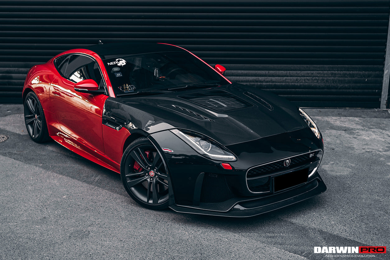 2013-2017 Jaguar F-Type Coupe/Convertible IMP Performance Partial Carbon Fiber Front Bumper w/ Lip - DarwinPRO Aerodynamics