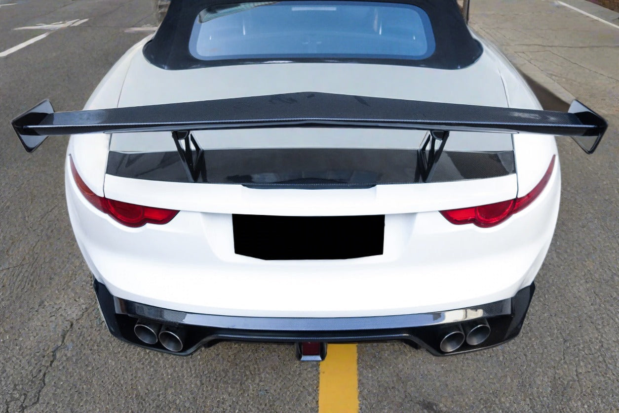 2013-2017 Jaguar F-Type Coupe/Convertible BS Style Rear Diffuser - Carbonado