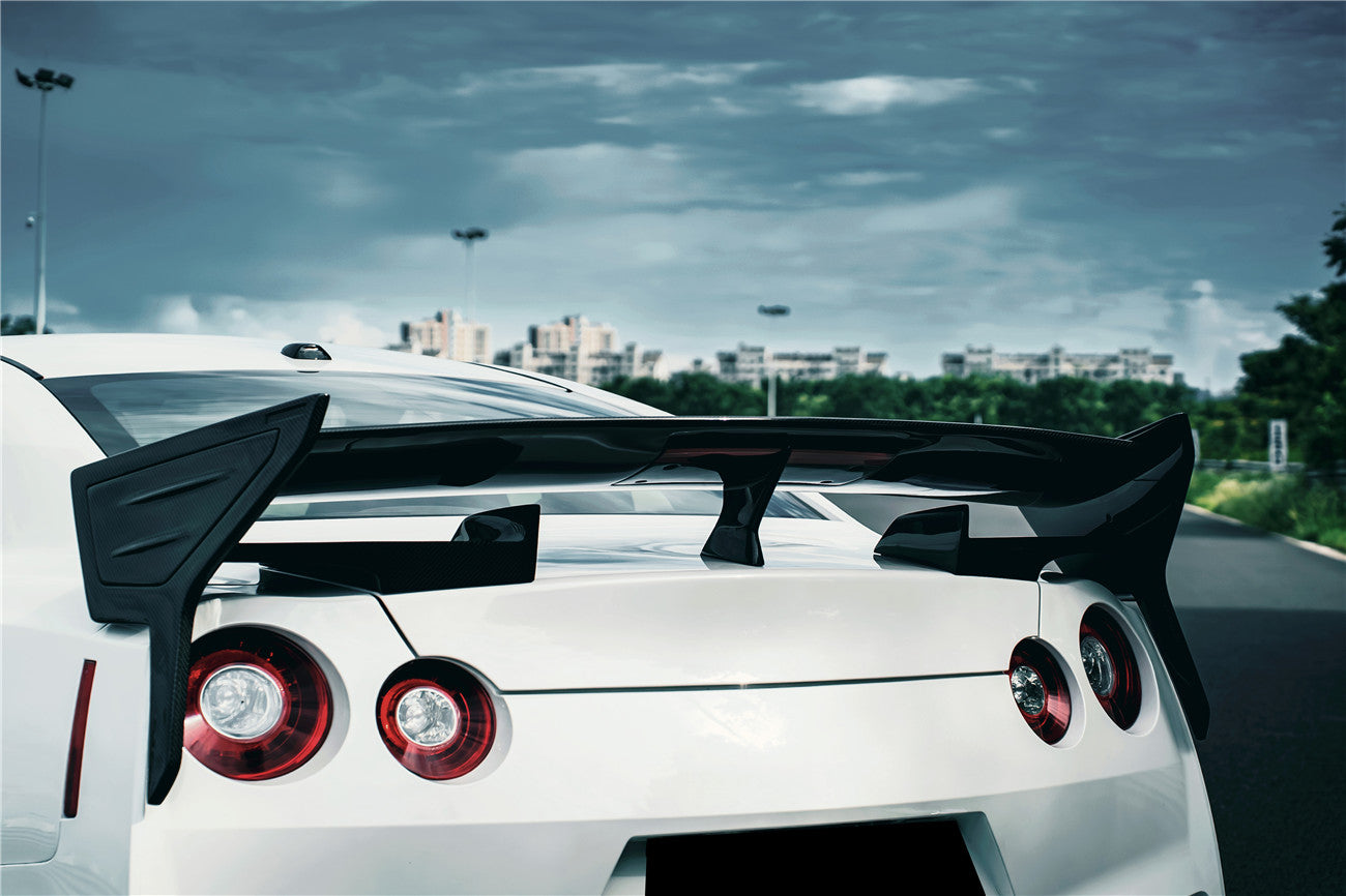 2007-2025 Nissan GTR R35 CBA DBA EBA VS Style Carbon Fiber Trunk Wing Spoiler