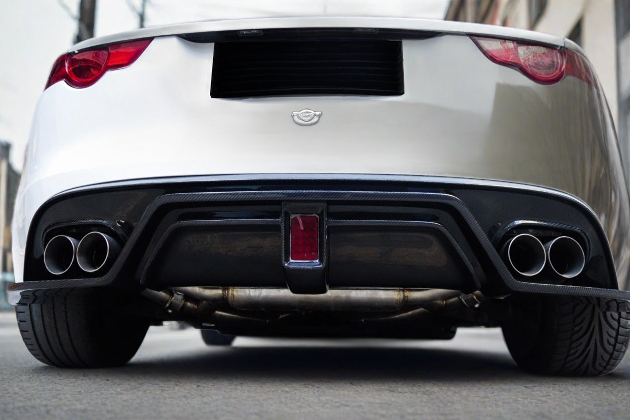 2013-2017 Jaguar F-Type Coupe/Convertible BS Style Rear Diffuser - Carbonado