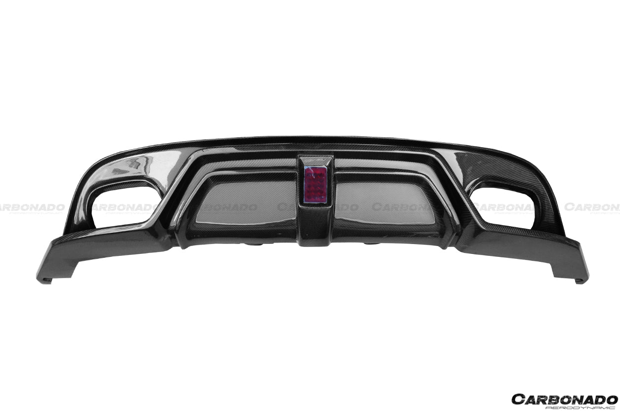 2013-2017 Jaguar F-Type Coupe/Convertible BS Style Rear Diffuser - Carbonado