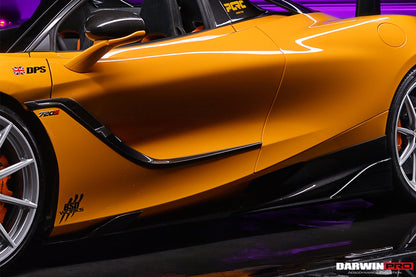 2017-2021 McLaren 720s Se²NWB Style Carbon Fiber Side Door Trims - DarwinPRO Aerodynamics