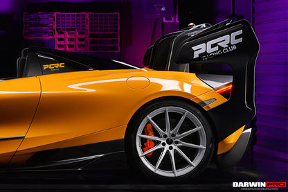 2017-2022 McLaren 720s Se²GTR Style Trunk Wing w/ Side Caps - DarwinPRO Aerodynamics