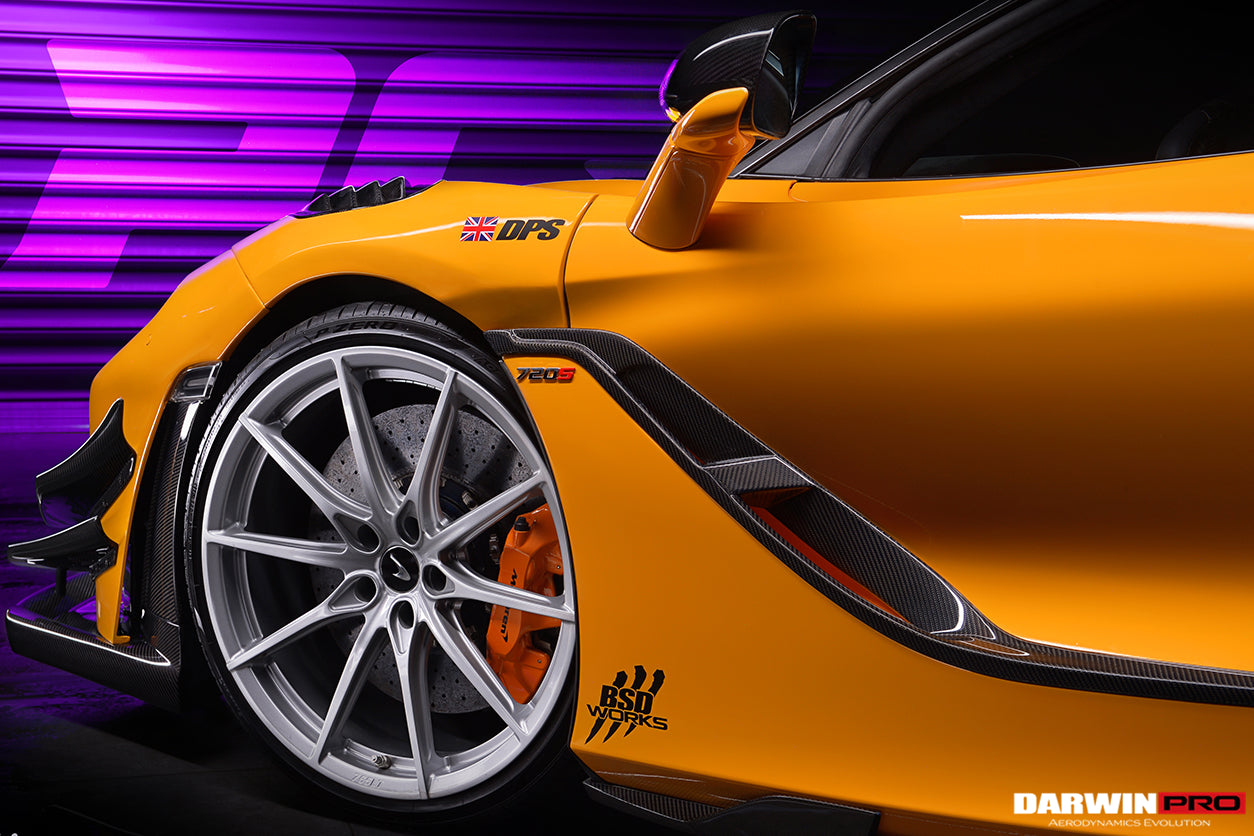 2017-2021 McLaren 720s Se²NWB Style Carbon Fiber Side Door Trims - DarwinPRO Aerodynamics