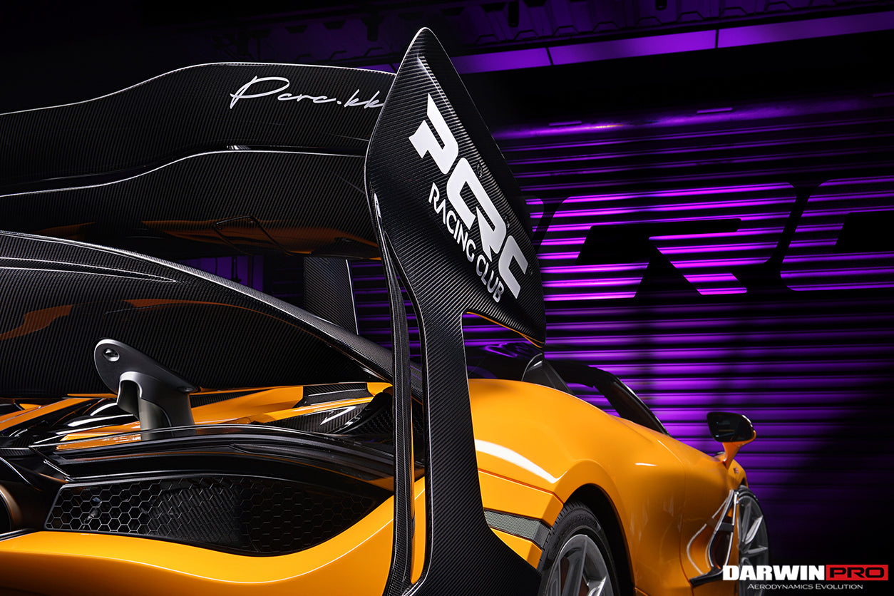 2017-2022 McLaren 720s Se²GTR Style Trunk Wing w/ Side Caps - DarwinPRO Aerodynamics