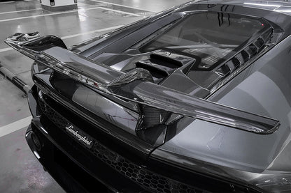 2015-2023 Lamborghini Huracan LP610 & LP580 & EVO Coupe Performante Style Carbon Fiber Spoiler Wing and Engine Hood - DarwinPRO Aerodynamics