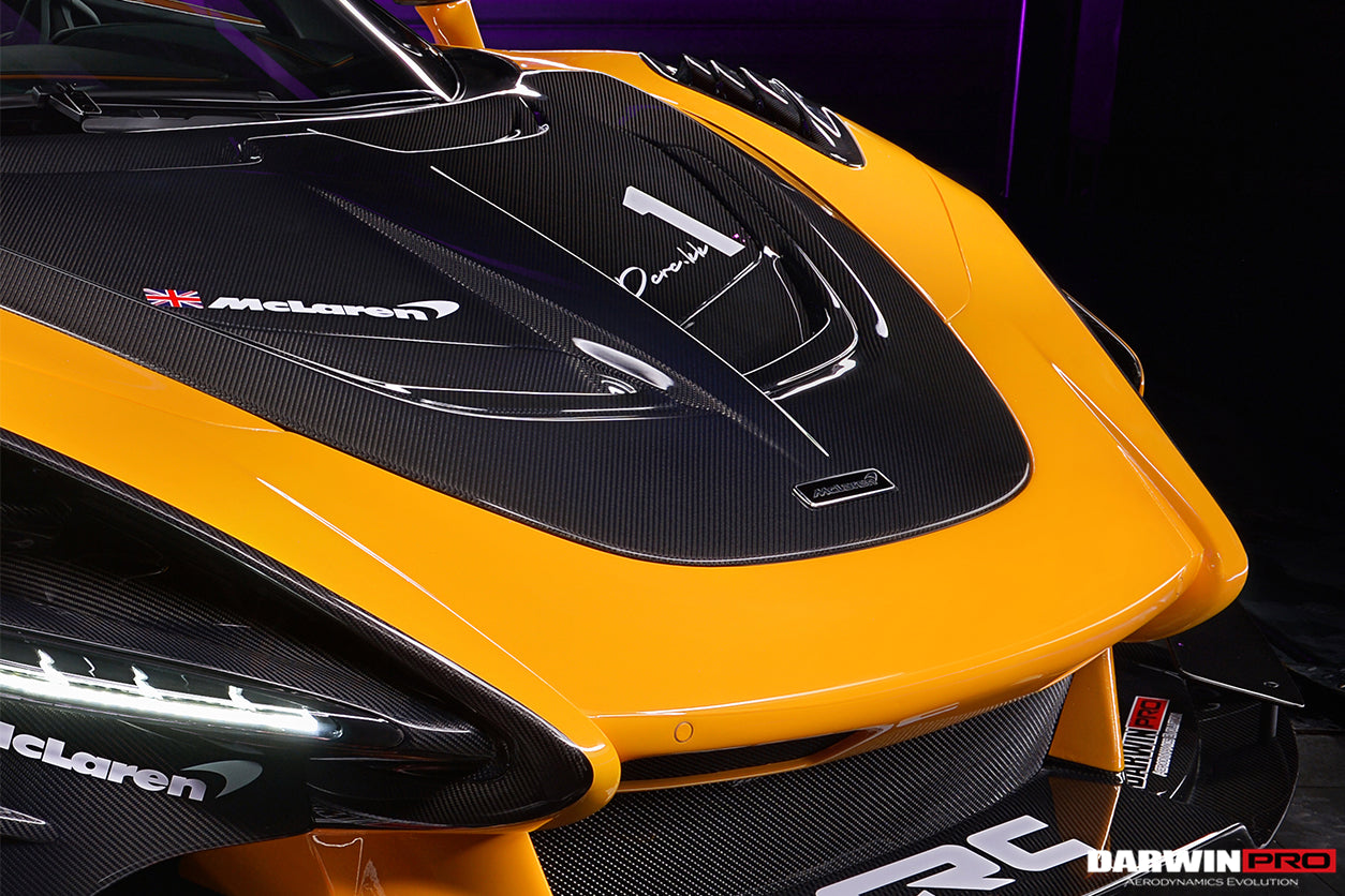 2017-2021 McLaren 720s Se²NWB Style Carbon Fiber Hood - DarwinPRO Aerodynamics