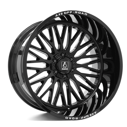 AXE WHEELS KRATOS GLOSS BLACK 24x14 ET-76 6x139 (Square Set of 4)