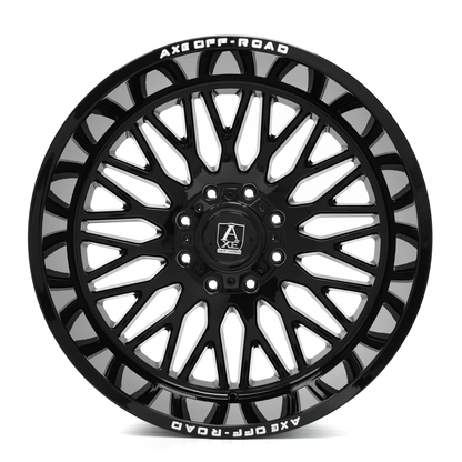 AXE WHEELS KRATOS GLOSS BLACK 24x14 ET-76 8x170 (Square Set of 4)