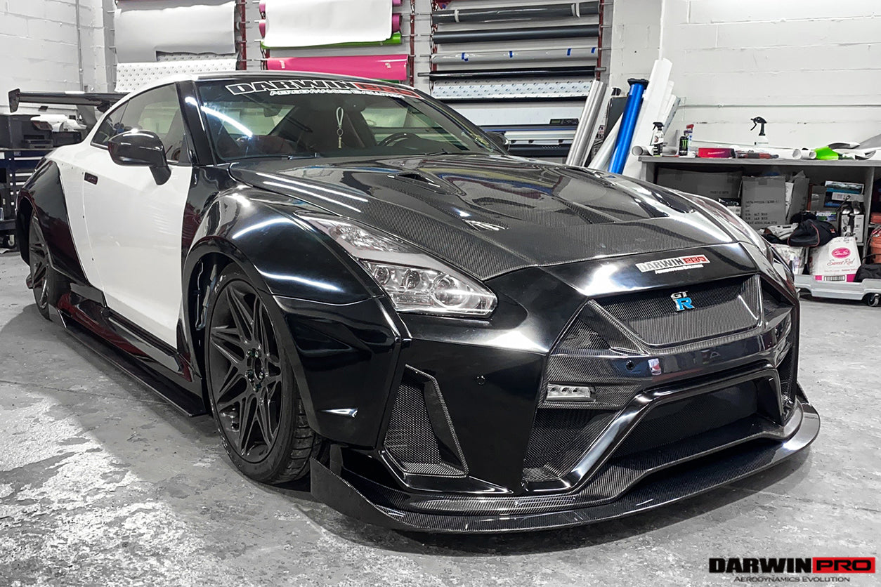 2008-2022 Nissan GTR R35 CBA/DBA/EBA BKSSII Style Partial Carbon Fiber Full Wide Body Kit - DarwinPRO Aerodynamics