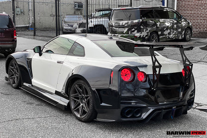 2008-2022 Nissan GTR R35 CBA/DBA/EBA BKSSII Style Partial Carbon Fiber Full Wide Body Kit - DarwinPRO Aerodynamics