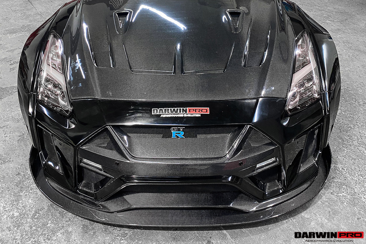 2008-2022 Nissan GTR R35 CBA/DBA/EBA BKSSII Style Front Bumper - DarwinPRO Aerodynamics