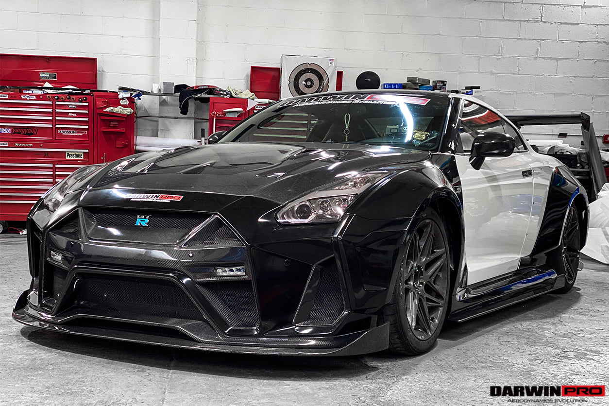 2008-2022 Nissan GTR R35 CBA/DBA/EBA BKSSII Style Front Bumper - DarwinPRO Aerodynamics