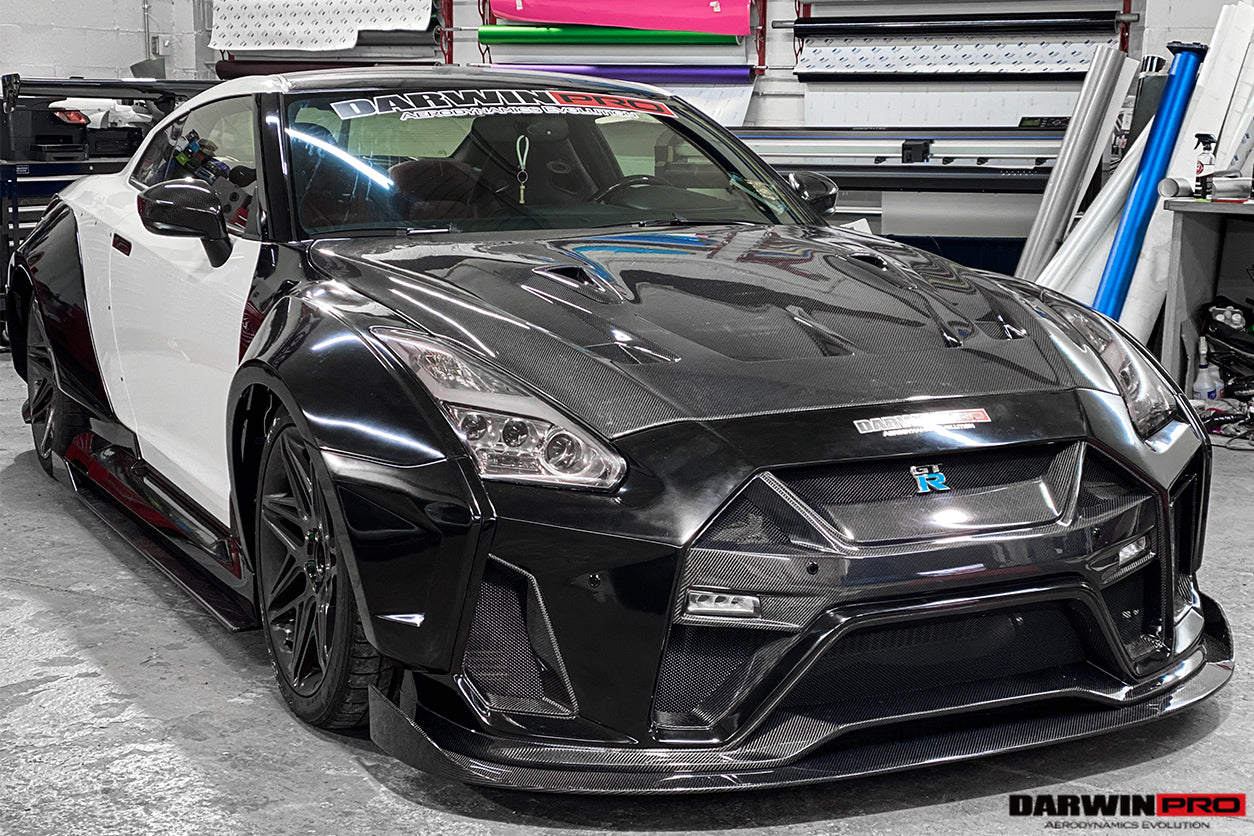 2008-2022 Nissan GTR R35 CBA/DBA/EBA BKSSII Style Carbon Fiber Hood - DarwinPRO Aerodynamics
