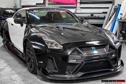2008-2022 Nissan GTR R35 CBA/DBA/EBA BKSSII Style Front Bumper - DarwinPRO Aerodynamics