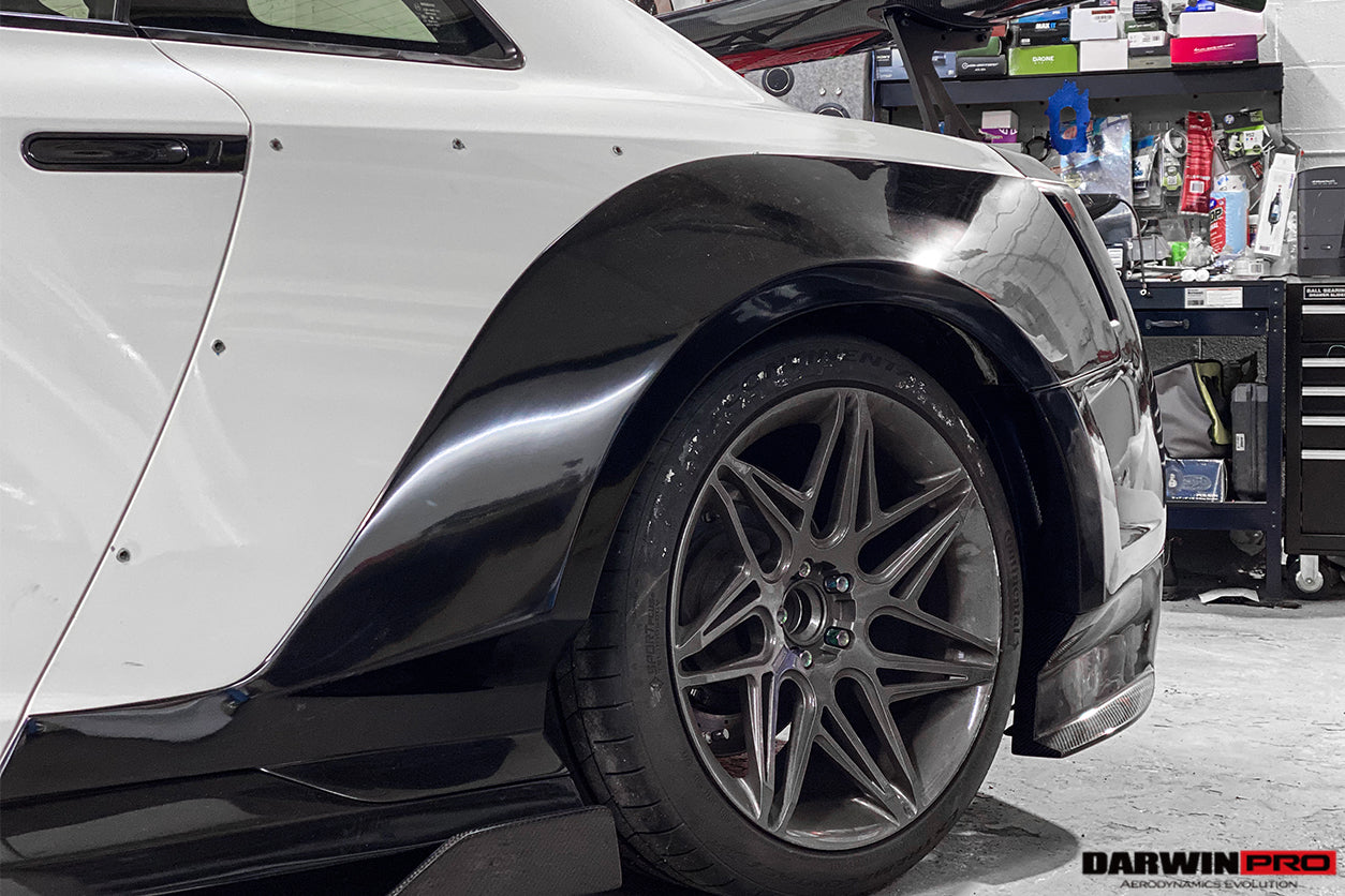 2008-2022 Nissan GTR R35 CBA/DBA/EBA BKSSII Style Partial Carbon Fiber Full Wide Body Kit - DarwinPRO Aerodynamics