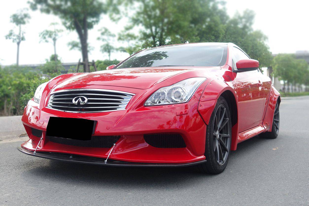 2008-2015 Infiniti G37S Coupe DE Style Front Bumper - Carbonado