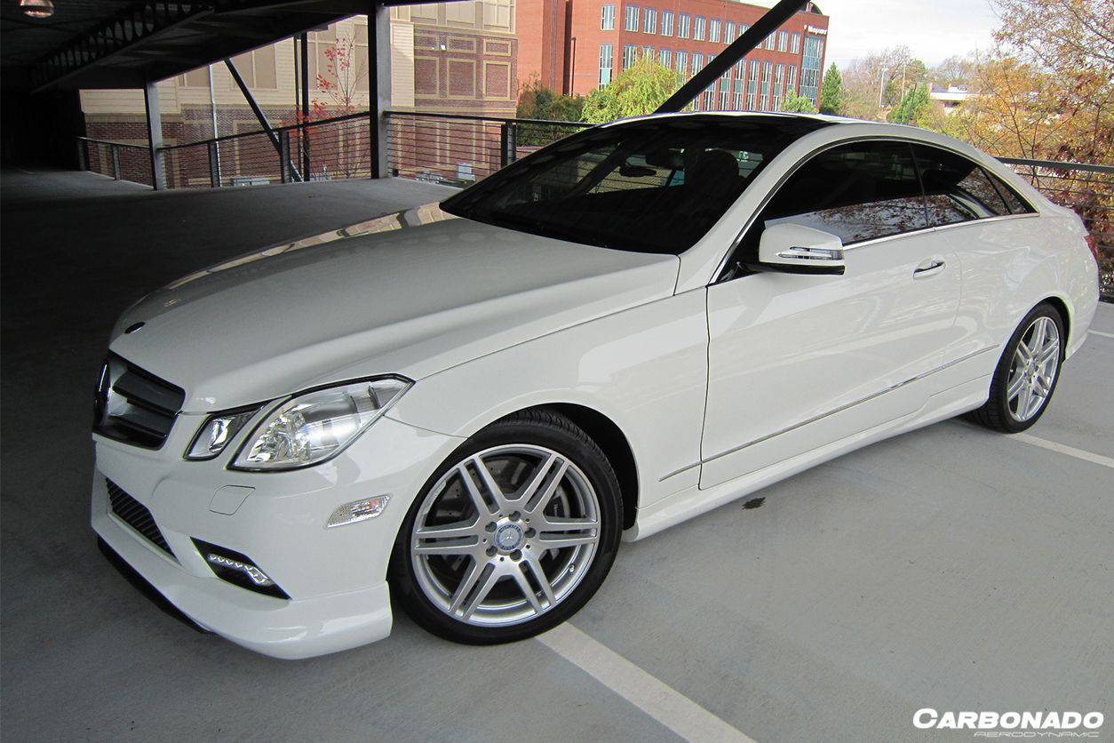 2010-2013 Mercedes Benz E Class W207 Coupe CRS Style Carbon Fiber Front Lip - Carbonado Aero