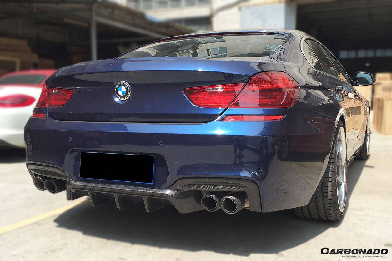 2011-2018 BMW 6 Series F06 F12 F13 M-Sport VRS Style Carbon Fiber Rear Lip (MT ONLY) - Carbonado Aero