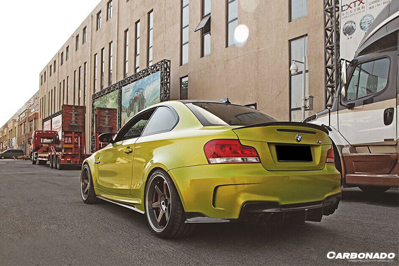 2008-2013 BMW 1M RZ Style Carbon FIber Rear Lip/Diffuser - Carbonado