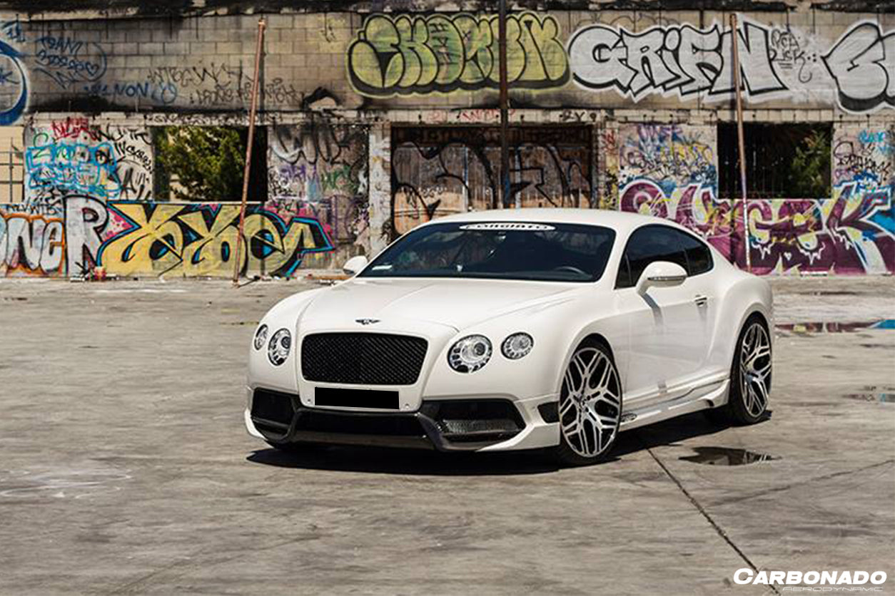2012-2015 Bentley Continental  V8 GT/GTC/V8S - W12 GT/GTC/SPEED VRS Style Carbon Fiber Front Bumper - Carbonado