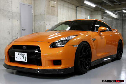 2008-2011 Nissan GTR R35 CBA ZEL Style Carbon Fiber Front Lip - DarwinPRO Aerodynamics