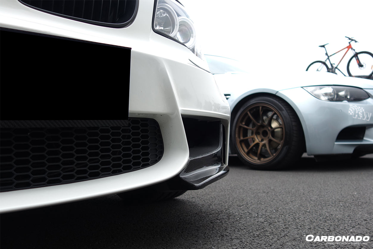 2008-2013 BMW 1M AF Style Carbon Fiber Front Lip Spiliter - Carbonado