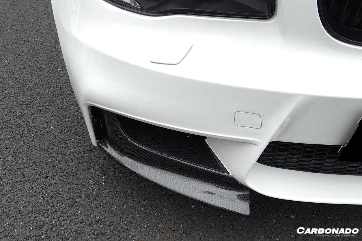 2008-2013 BMW 1M AF Style Carbon Fiber Front Lip Spiliter - Carbonado