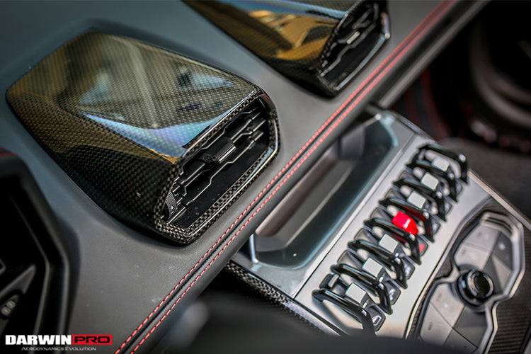 2015-2022 Lamborghini Huracan LP610/LP580 Autoclave Carbon Fiber AC Panel Trim - DarwinPRO Aerodynamics