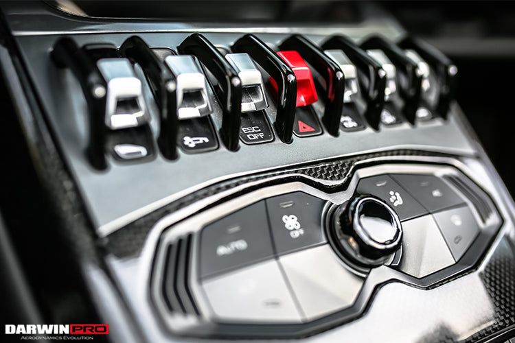 2015-2019 Lamborghini Huracan LP610/LP580 Autoclave Carbon Fiber Center Console Tunnel - DarwinPRO Aerodynamics