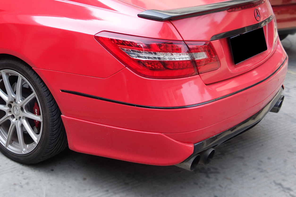 2010-2013 Mercedes Benz E Class W207 Coupe LS Style Rear Lip Caps - Carbonado