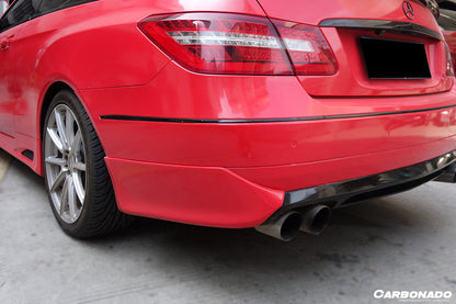 2010-2013 Mercedes Benz E Class W207 Coupe LS Style Rear Lip Caps - Carbonado