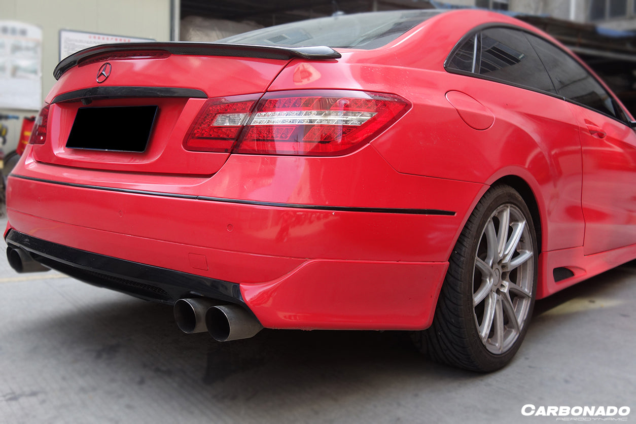 2010-2013 Mercedes Benz E Class W207 Coupe LS Style Rear Lip Caps - Carbonado