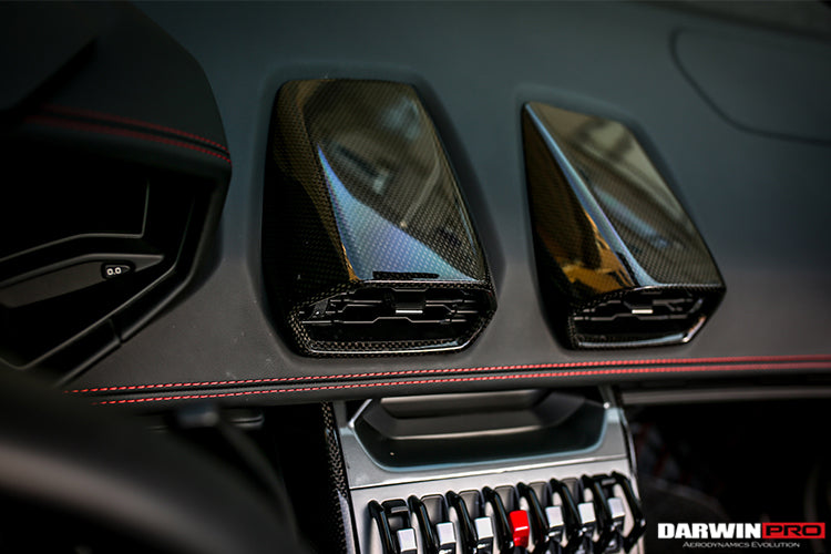 2015-2022 Lamborghini Huracan LP610/LP580 Autoclave Carbon Fiber AC Panel Trim - DarwinPRO Aerodynamics