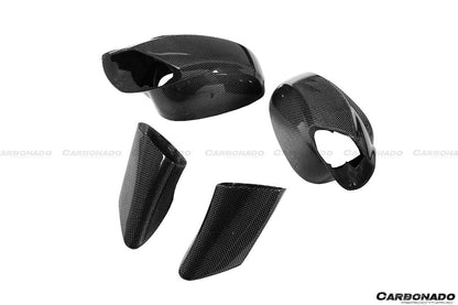 2015-2020 Ferrari 488 GTB Spyder OE Style Carbon Fiber Mirror Repalcement - Carbonado Aero