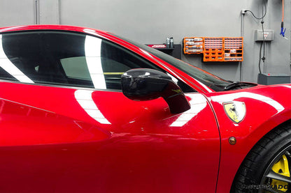 2015-2020 Ferrari 488 GTB Spyder OE Style Carbon Fiber Mirror Repalcement - Carbonado