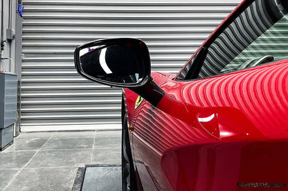 2015-2020 Ferrari 488 GTB Spyder OE Style Carbon Fiber Mirror Repalcement - Carbonado Aero
