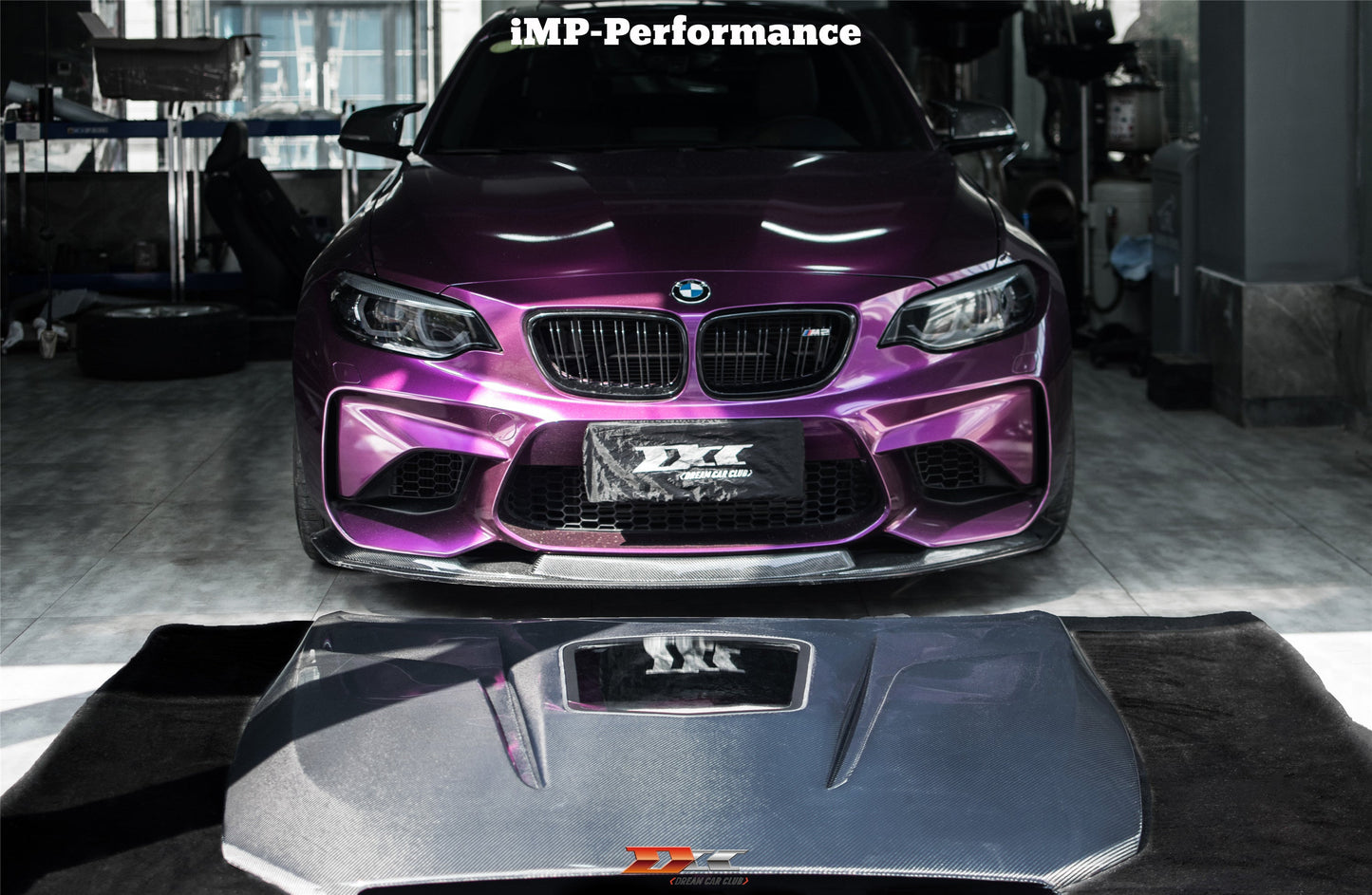 2014-2020 BMW M2/M2C  2-SERIES F22/F23F87 IMP Performance Partial Carbon Fiber Hood - DarwinPRO Aerodynamics