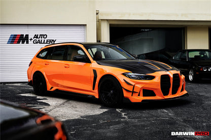 2021-UP BMW M3 G80 G81 BKSSII Style Front Bumper and Front Fender and Side Skirts - DarwinPRO Aerodynamics