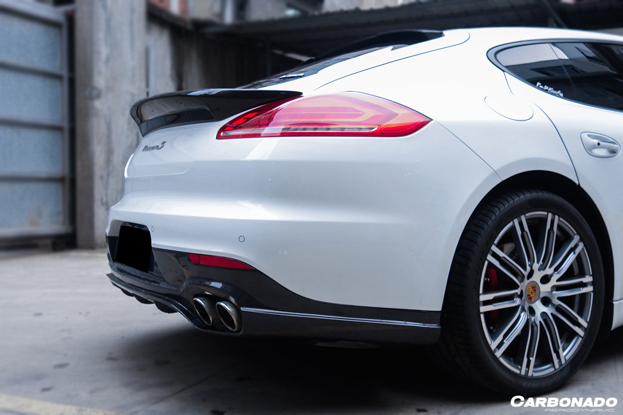 2013-2016 Porsche Panamera 970.2 GMT Style Carbon Fiber Rear Diffuser - Carbonado
