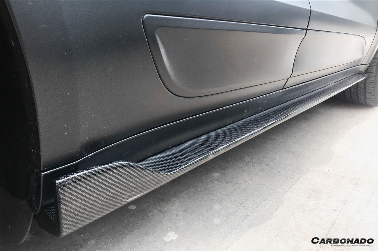 2018-2021 Porshe Macan TA Style Carbon Fiber Side Skirts - Carbonado