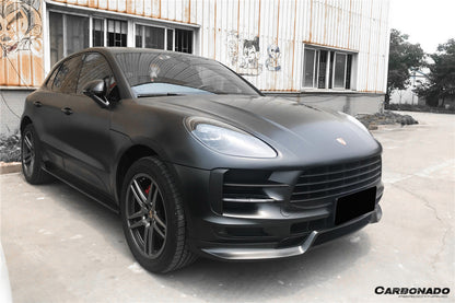 2018-2021 Porshe Macan/S TA Style Carbon Fiber Front Lip - Carbonado