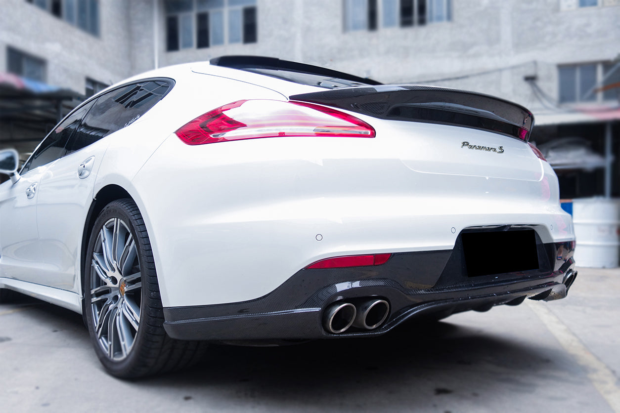 2013-2016 Porsche Panamera 970.2 GMT Style Carbon Fiber Rear Diffuser - Carbonado