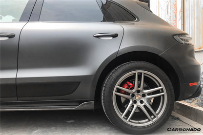 2018-2021 Porshe Macan TA Style Carbon Fiber Side Skirts - Carbonado