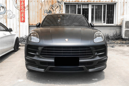 2018-2021 Porshe Macan/S TA Style Carbon Fiber Front Lip - Carbonado