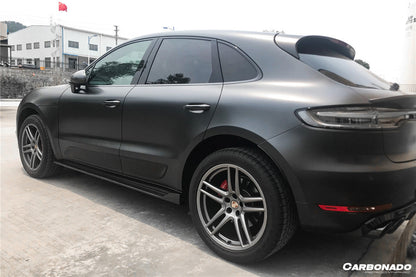2018-2021 Porshe Macan TA Style Carbon Fiber Side Skirts - Carbonado