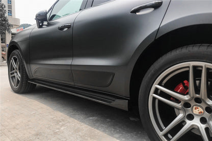 2018-2021 Porshe Macan TA Style Carbon Fiber Side Skirts - Carbonado
