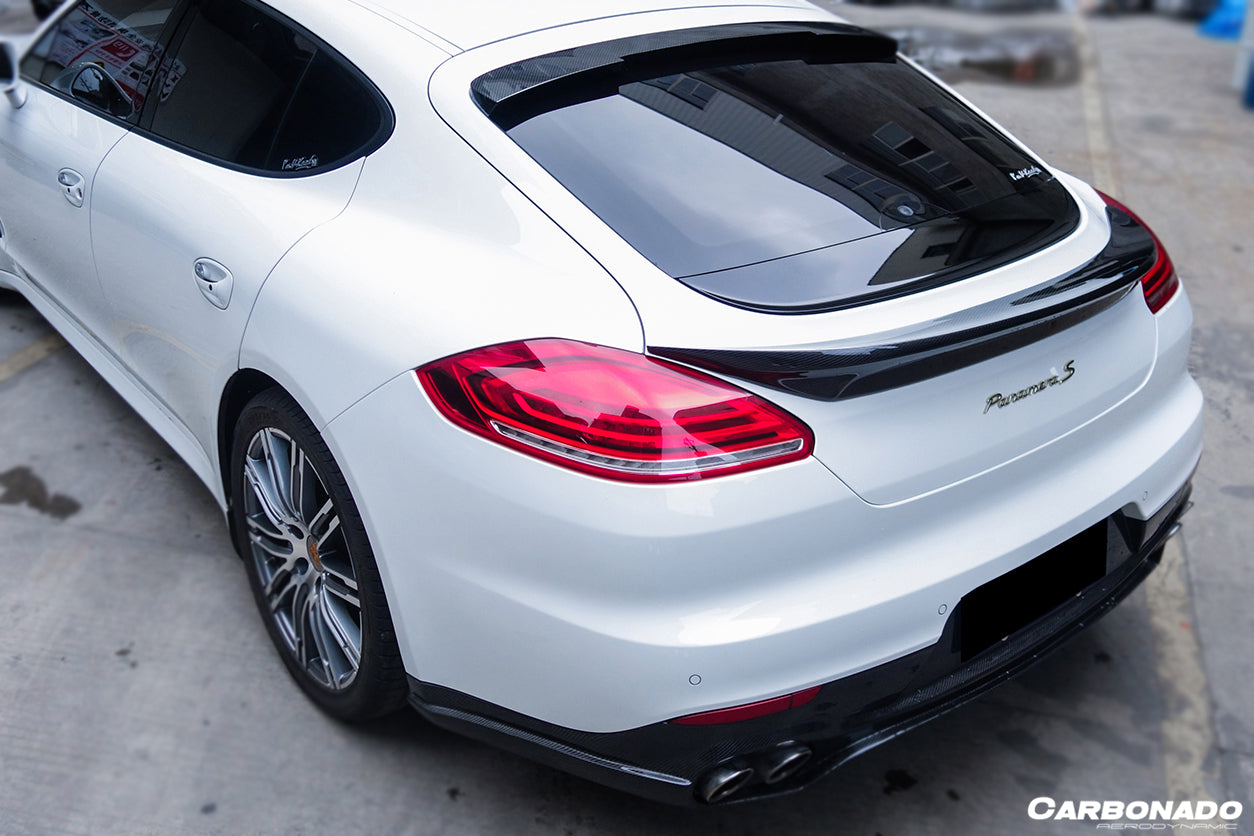 2013-2016 Porsche Panamera 970.2 TAS Style Carbon Fiber Trunk Spoiler - Carbonado