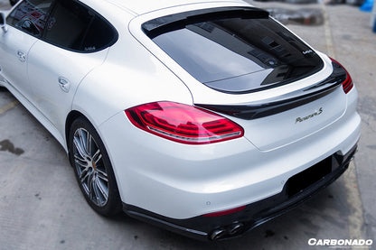 2013-2016 Porsche Panamera 970.2 TAS Style Carbon Fiber Trunk Spoiler - Carbonado