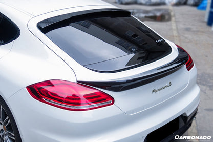 2013-2016 Porsche Panamera 970.2 TAS Style Carbon Fiber Roof Spoiler - Carbonado